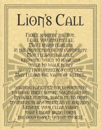 Lion's Call Poster