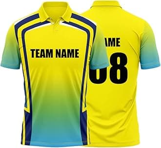 Cricket Polo Collar Sports Jersey for Men With Team Name and Number Printed | T-Shirt With Custom Name | DOdr1008-C01242023-C-POLO-28