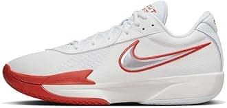 Nike G.T. Cut Academy Men's Basketball Shoes (FB2599-101, Summit White/Picante RED/Football Grey/Metallic Silver) Size 11