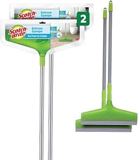 Scotch-Brite Bathroom Squeegee Short Handle Pk 2