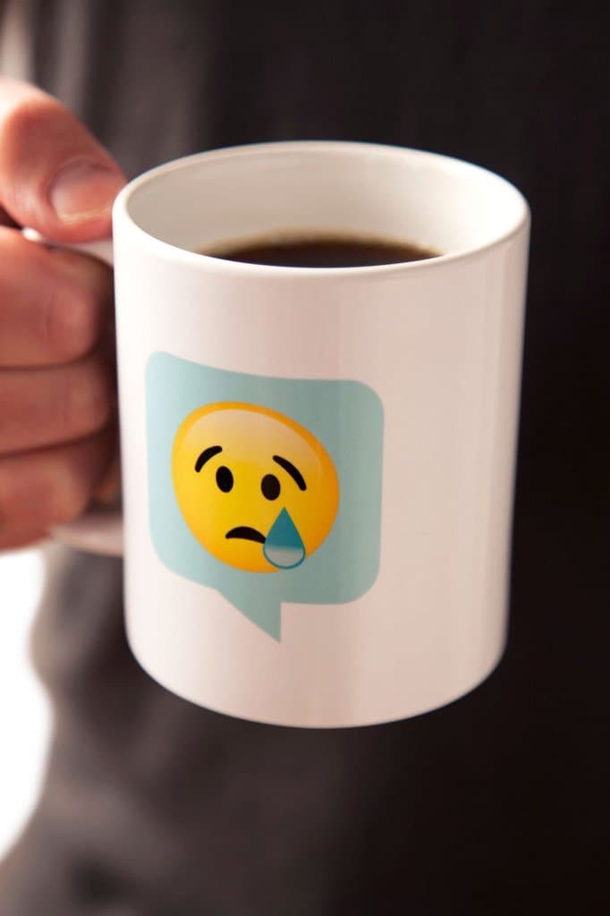 Emojimates Woe Mug