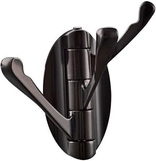 Swivel Hook Folding Swing Arm Triple Coat Hook with Multi Three Foldable Arms Shower Bath Towel Clothes Hanger Holder for Bathroom Kitchen Garage RV Wall Mount Oil Rubbed Bronze