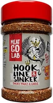 Angus & Oink | Hook Line & Sinker Rub | Maple Glazed Smoky Garlic | Perfect for Fish, Pork & Chicken | 210g