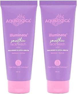 Aqualogica Illuminate+ Dewy Sunscreen Spf 50+ Pa++++ With Wild Berries & Alpha Arbutin | Protection Against Uva/B & Blue Light | For Luminous Skin - 80G (Pack Of 2) - All Skin Type