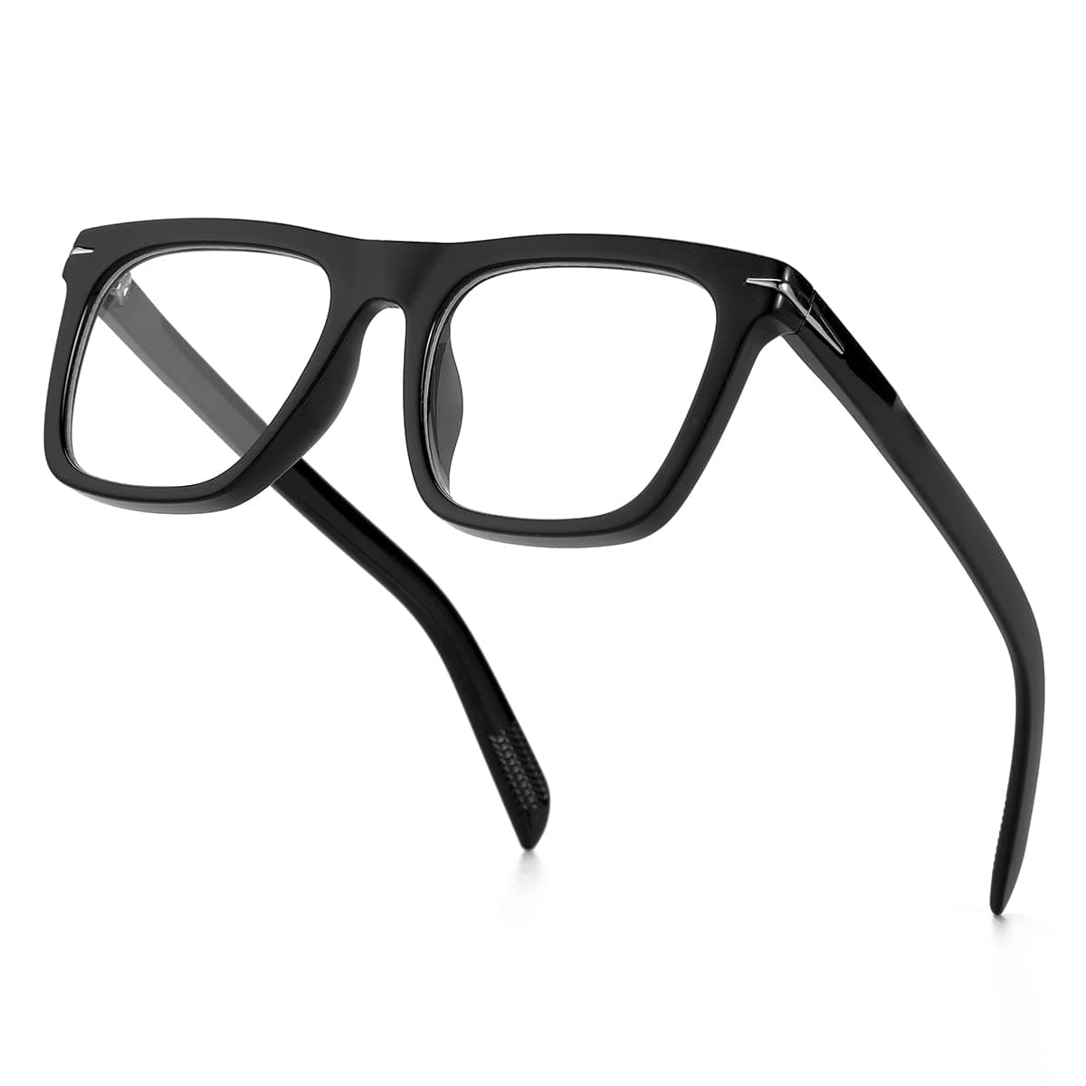 Gleyemor Blue Light Glasses for Men Women Trendy Square Frame Blue Light Blocking Lens Computer Glasses