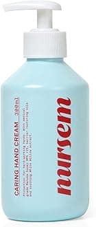 Nursem Caring Hand Cream - 300ml, Fast-Absorbing Moisturising Hand Cream for Dry, Sore, Sensitive or Over-Washed Hands, Soothes, Protects & Nourishes, Vegan, Dermatologically Tested, Bergamot