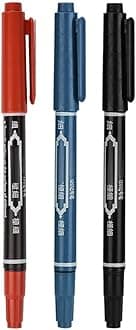 Tattoo Marker Waterproof Skin Marking Pencil Fine Point Body Ink Mixed Color 3PCS Semi Permanent Temporary Tattoo Pen Body Art Beauty Tool