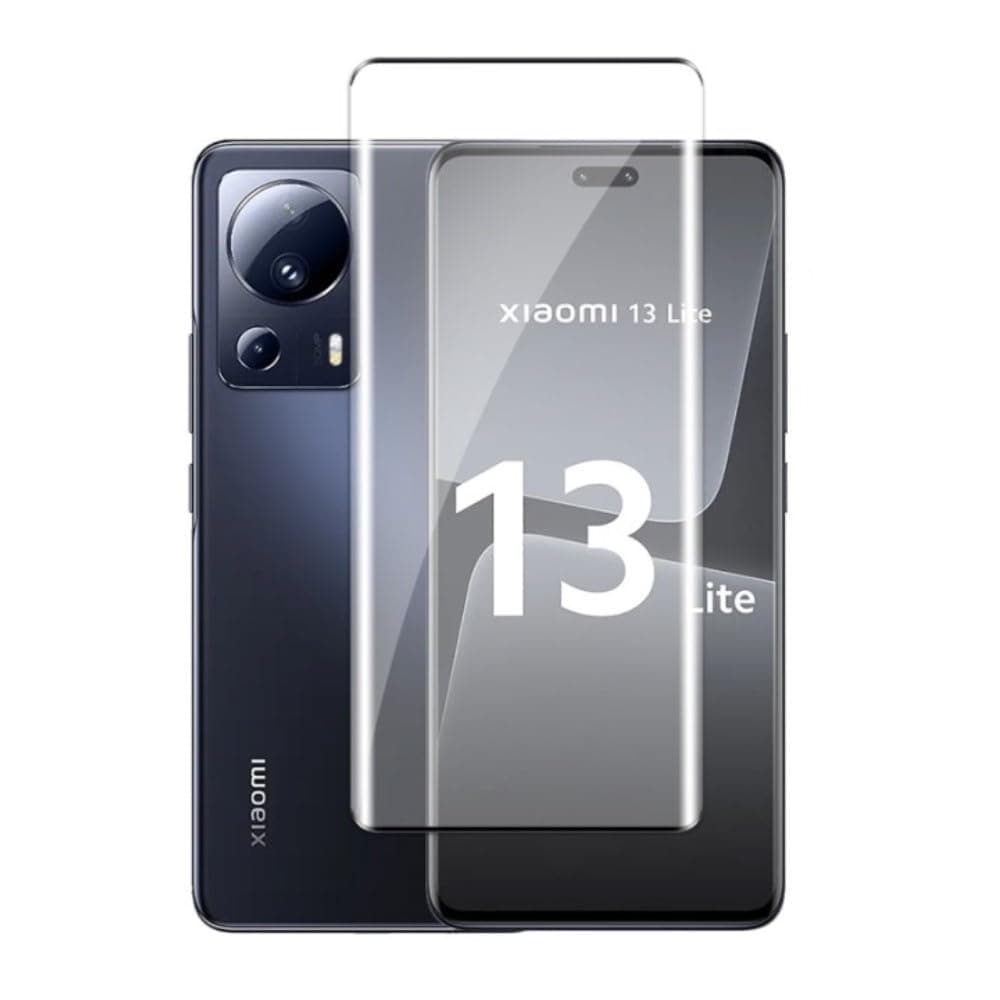 Muzz Mi 13 Lite Screen Protector compatible with Xiaomi 13 Lite Tempered Glass [HD Full Coverage][Easy Installation] [Full Coverage]