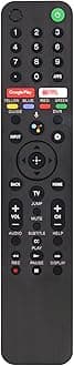 RMF-TX500U Remote Control for Sony Smart TV/Bravia TV with Voice Command. for All Sony XR/XBR/KD Series 4K LED OLED Google/Android Smart TVs.