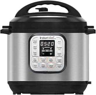 DUO MINI 3L Electric Pressure Cooker. 7-in-1: Pressure Cooker, Slow Cooker, Rice Cooker, Sauté Pan, Yoghurt Maker, Steamer and Food Warmer, Black,silver