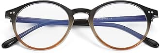 Gleyemor Blue Light Glasses for Men Women, Vintage Round Frame Computer Eyeglasses