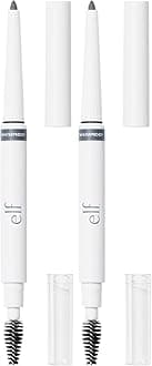 e.l.f. Instant Lift Waterproof Brow Pencil, Long-Lasting Eyebrow Pencil For Grooming & Shaping Brows, Vegan & Cruelty-Free, Grey (Pack of 2)