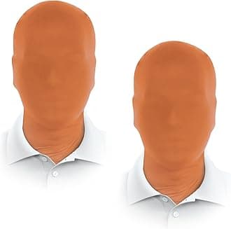 2 Pieces Black Full Face Mask Halloween Spandex Adult Hood Faceless Morph Head Cloth