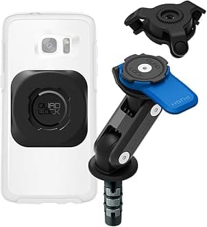 Quad LockFork Stem Motorcycle Phone Mount Kit with Vibration Dampener and MAG Universal Adaptor