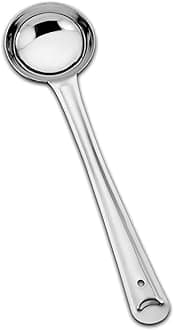 Kanshita's Rasoiware Heavy Gauge Stainless Steel Deep Ladle (34 cm) – Ideal for Serving Gravies, Dals, and Curries
