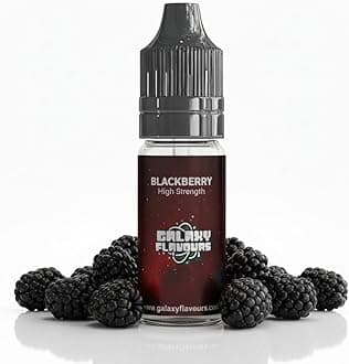 Blackberry Food Flavouring Drops 10ml - Premium Berry Extract for Professional Baking & Luxury Blackberry Beverages - High Strength Food Grade Concentrate by GALAXY FOOD FLAVOURS