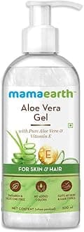 Mamaearth Aloe Vera Gel - 300ml | For Face, with Pure Aloe Vera & Vitamin E for Skin and Hair | All Skin Type