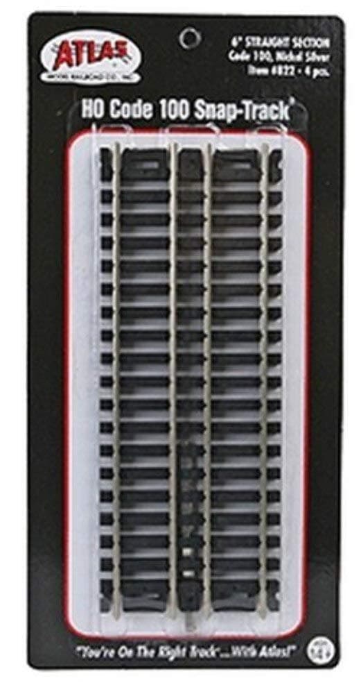 Atlas HO Code 100 6" Straight (4)