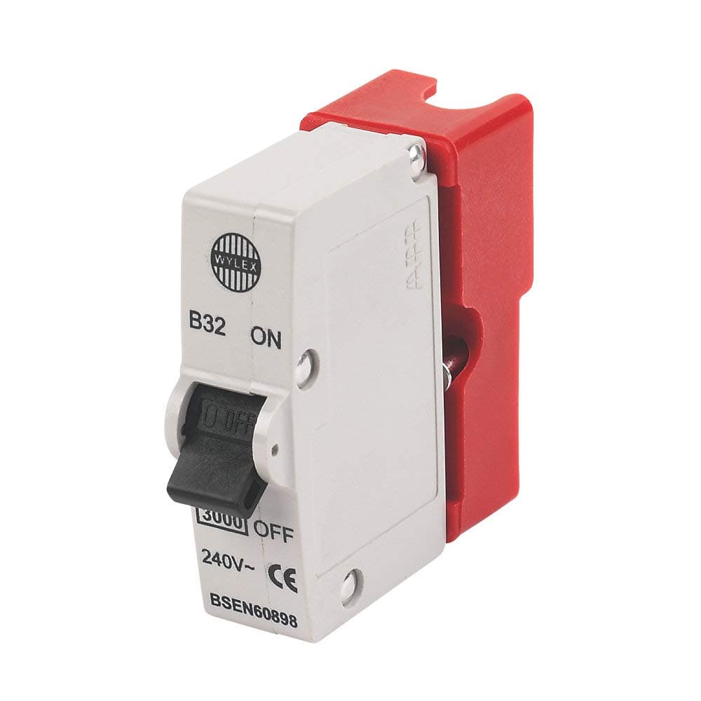 Wylex - 32A SP Type B Plug-in MCB