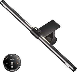 Quntis Monitor Light Bar, Screen Monitor Lamp with Backlight for Eye Caring, Dimmable Screen Light Bar Computer Light No Screen Glare Home Office Work Desk Lamp