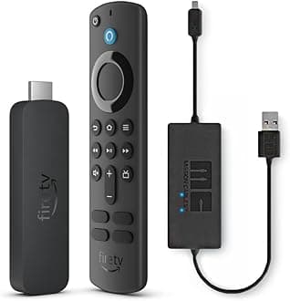 AmazonFire TV Stick 4K with USB Power Cable (eliminates the need for AC adapter)