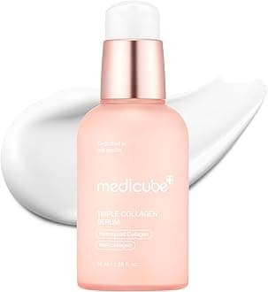 medicube Triple Collagen Serum 55ml - Nourish dull skin with Triple Collagen Complex - A lightweight serum with Niacinamide and Hyaluronic Acid - Korean Skincare