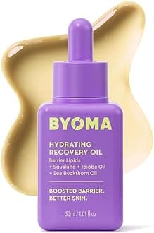 BYOMA Hydrating Recovery Oil - Luxury Face Oil with Squalane, Jojoba Oil & Seabuckthorn Oil - Instant Radiant and Glowy Skin - Barrier Repair Facial Oil - 1.01 fl. oz
