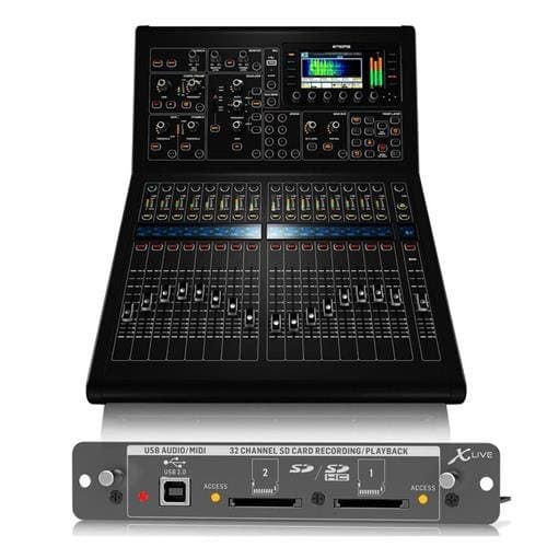 Midas M32-R Digital Console - Bundle with Behringer X-LIVE X32 Expansion Card for 32-Channel Live Recording/Playback