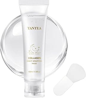 Tantea Collagen Night Wrapping Mask - Hydrating & Firming Overnight Face Mask for Pore Refinement, and Elasticity Boost - Gentle for All Skin Types - 100ml / 3.38fl oz