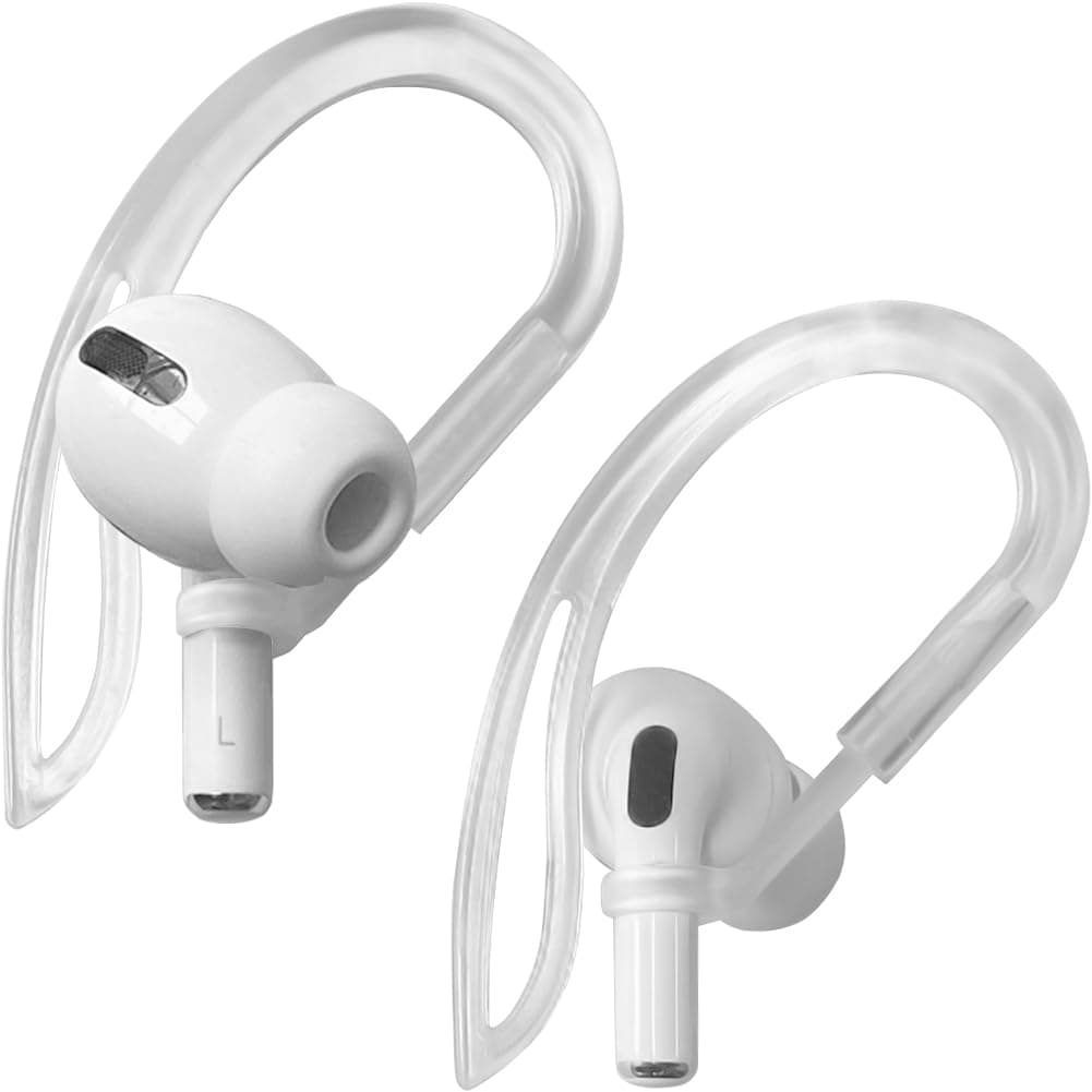– Ear Hooks Compatible with AirPods Pro [Multi-Dimensional Adjustable] Accessories Compatible with Apple AirPods (Transparent)