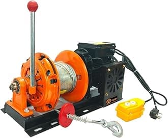 VOLTZ VZ-EW-800 KG 50Mtr Heavy Duty Electric Winch Wire Hanging Crane Wire rope dia. 5mm 220V (400-800kg) 2200W