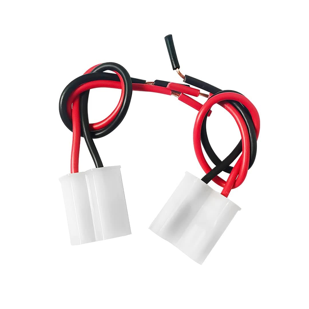 2-Wire Flasher Socket, Universal 2-Pin Flasher Connector Harness, Used with Flasher for Turn Signal or Hazard Warning, for Automotives Car Motorcycle Bike ATV UTV Accessories, Pack of 2