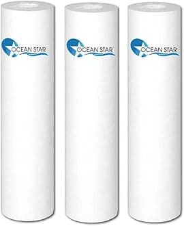 OCEAN STAR TECHNOLOGIES Filter Candle | Pp Spun Cartridge Pre Filter | 5 Micron Pre Filter 10" Pp Spun Filter All Type Ro Water Purifier In 9 Ltr To 25 Ltr Pcs(10 Inch) Pack Of (3)