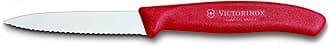 3.25 Inch Swiss Classic Paring Knife with Serrated Edge, Spear Point, Red