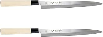 JapanBargain, Japanese Yanagiba Sashimi Knife Sushi Chef Knife, High Carbon Stainless Steel 8-1/4 inch Blade, Made in Japan, 210mm, 2-Pack