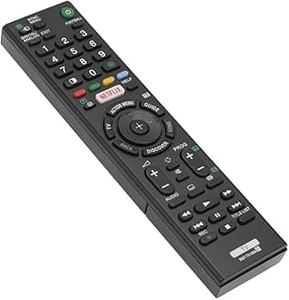 Universal Replacement Remote for Sony TV - Works with Sony LED, LCD, Plasma TVs - Ideal TV Remote Control - Black