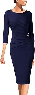 VfEmage Womens Sexy Elegant Deep V-Neck Party Cocktail Bodycon Dress