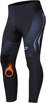 Cycling Pants for Men Road Bike Compression Tights Winter Biking Bottoms with Padding UV Proof