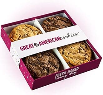 Great American Cookies12 Fresh Baked Double Fudge and Chocolate Chip Cookies - Baked Daily, Hand Scooped and Never Frozen - Great for birthday, graduation, parties, or special events