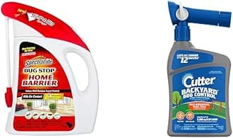 Spectracide Bug Stop Home Barrier & Cutter Backyard Bug Control Spray Kills Ants, Roaches, Spiders, Mosquitoes, Fleas