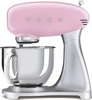 Smeg 1950's Retro Style Aesthetic Stand Mixer (Pink)