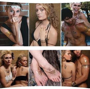 Temporary Metallic Tattoos (Athena)