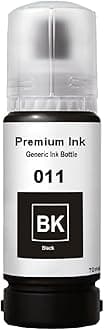 011/012 Compatible Refill Ink for Epson L8180 / L8160 Printer – Compatible Ink Bottle for Epson 011/012 Ink (Black 1)