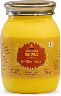 Original Cow Ghee 250ml | 100% Natural & Preservative-Free | Sourced from Grass-Fed Cows | Pure Desi Ghee
