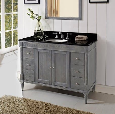 143-V48 Rustic Chic 48" Vanity - Silvered Oak