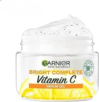 Garnier Bright Complete Vitamin C Serum Gel, Vitamin C Cream For Instant Brighter Skin, 45g