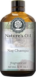 Nag Champa Fragrance Oil (60ml) for Diffusers, Soap Making, Candles, Lotion, Home Scents, Linen Spray, Bath Bombs, Slime
