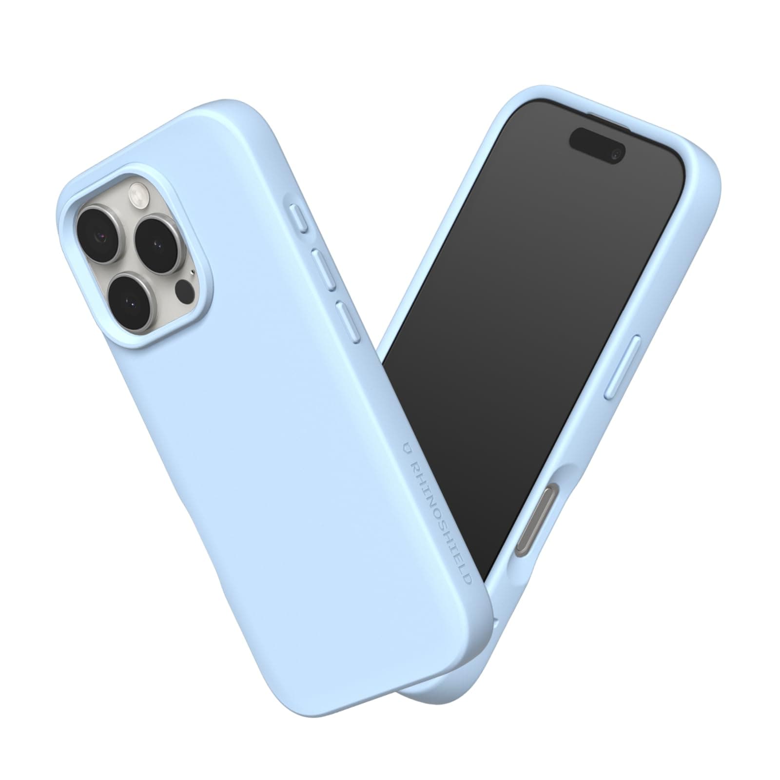RhinoShield Case Compatible with (iPhone 16 Pro Max), SolidSuit - Shock-Absorbing & Slim Protective Case with Premium Finish - 3.5 Metre Drop Protection - Glacier Blue