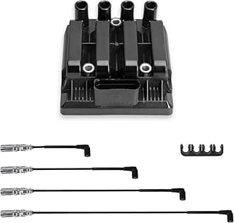 ENA Set of 1 Ignition Coil with Wire Set Compatible with Volkswagen Beetle Glof City Jetta Replacement for UF484