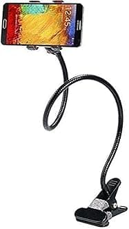 SUNSHINE Long ARM Black Color Flexible Clip Lazy Bed Desktop Bracket Mount Stand Holder For Mobile Phone [AWDs]